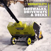 40V Electric Cordless Snow Shovel for Driveways & Walkways, 12-Inch – Tool Only